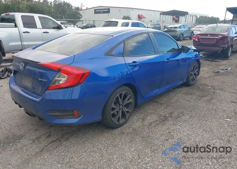 2019 Honda Civic Sport из США, поврежденный, VIN 2HGFC2F88KH571861